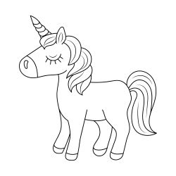unicorn coloring pages    printable
