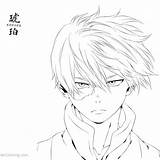 Academia Todoroki Boku Lineart Killua Bettercoloring Eri Shouto Kohaku sketch template