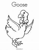Coloring Goose Pages Liba Noodle Built California Usa Animal sketch template