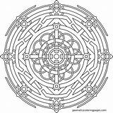 Coloring Pages Mandala Focus Geometry Visit Device sketch template