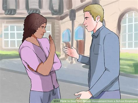 how to deal with sexual harassment from a school employee