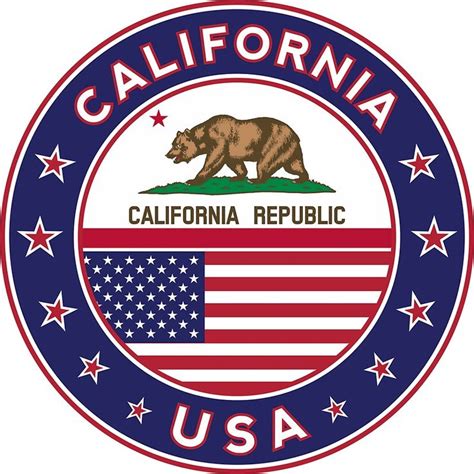 california sticker  alma studio california logo california usa