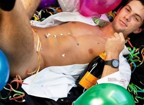 happy new year 2013 champagne gay hot sexy naked men guys muscle hung cork pop shirtless porn