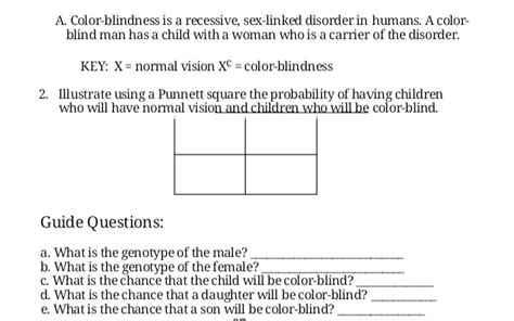 Answered A Color Blindness Is A Recessive  Bartleby