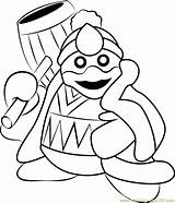 Dedede King Coloring Kirby Pages Printable Coloringpages101 Kids Color Online sketch template