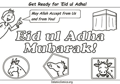 wonderful eid ul adha coloring pages  activity sheets  kids