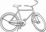 Bicycle Coloring Bike Pages Outline City Mountain Printable Bicycles Cool Drawing Openclipart Supercoloring Firkin Drawings sketch template