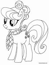 Pony sketch template