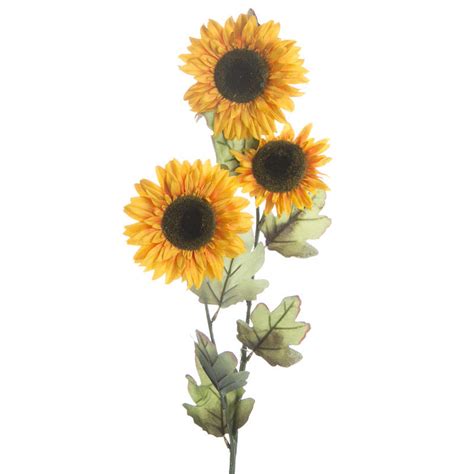 artificial sunflower stem picks  stems floral supplies craft