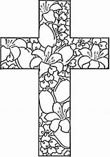 Cross Coloring Pages Religious Color Getcolorings Printable Crosses sketch template