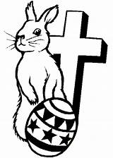Easter Cross Coloring Pages Bunny Printables Colouring Color Christianity Lilies Choose Board sketch template