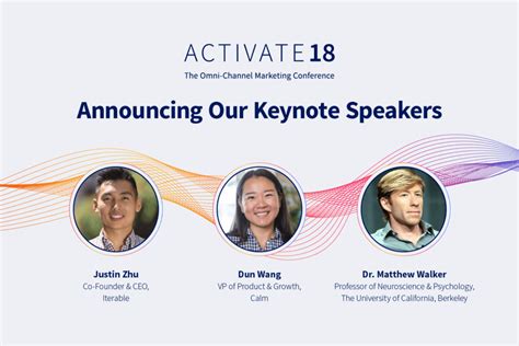 announcing  keynote speakers  top sessions  activate iterable