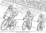 Ciclistas Ciclismo Pista sketch template