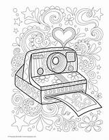 Coloring Pages Hipster Aesthetic Book Happy Online Digital Thaneeya Hippie Campers Prints Amazon Books Coloringhome sketch template