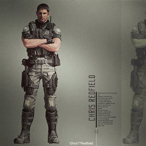 Chris Redfield Vendetta Official Artwork By Efrajoey1 Game Character