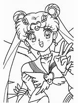 Coloring Pages Sailor Moon Printable Serena sketch template