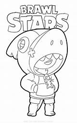 Brawl Stars Leon Coloring Pages Shark Printable sketch template