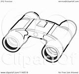 Binoculars Pair Clipart Illustration Royalty Vector Lal Perera Regarding Notes sketch template