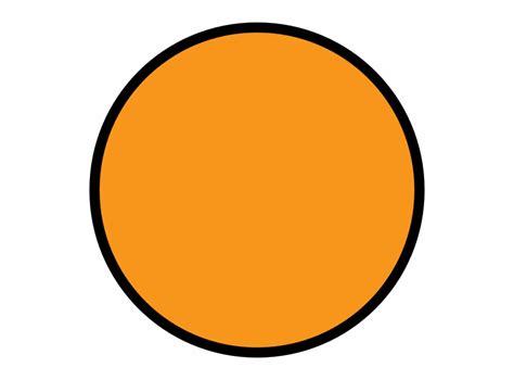 orange circle  black outline clip art library