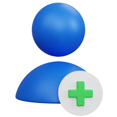 rendering blue add user icon isolated  png