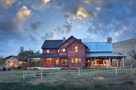 inviting rustic ranch house embracing  picturesque wyoming landscape