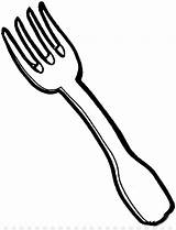 Fork Coloring Spoon Template Pages sketch template