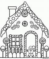 Coloring House Pages Gingerbread Print Printable Kids Popular sketch template