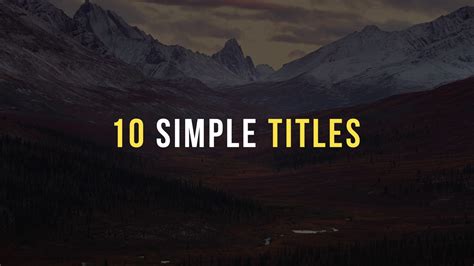 ae template  simple titles sbv  storyblocks