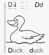 Letter Duck Coloring Clip Pages Clipartkey sketch template
