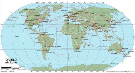 world flight map world air routes map
