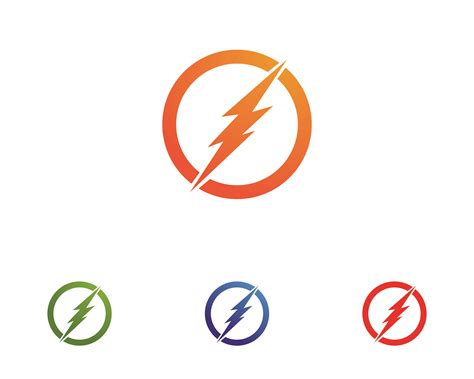 lightning icon logo  symbol  vector art  vecteezy