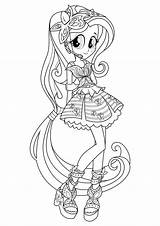 Equestria Girls Coloring Pages Mlp Printable Rainbow Color Getcolorings Print Rocks sketch template