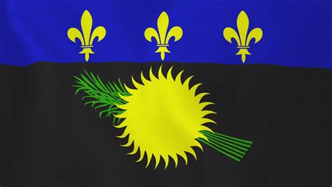 flag  guadeloupe unofficial stock footage video  shutterstock