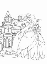Princess Tiana Istana Kanak Cinderella Koleksi Pewarna Berwarna Meneroka Warni Bebas Princesas sketch template
