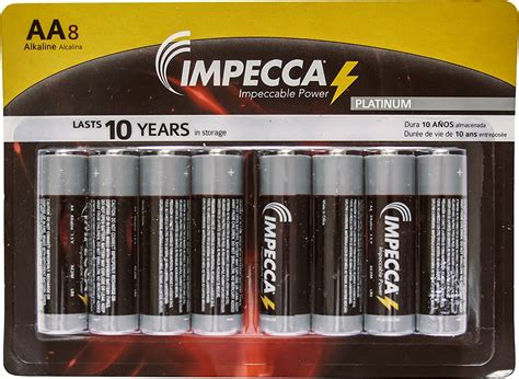 Impecca Double A Batteries 8 Pack High Performance 1 5