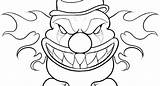 Clown Coloring Pages Cute Drawing Scary Killer Colouring Faces Draw Getdrawings Getcolorings Color Face Sheets Print sketch template