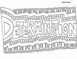 Determination Alley Perseverance Gratitude Mindset sketch template