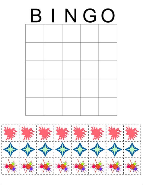 blank bingo template   psd word  vector eps format