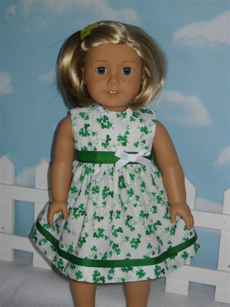 St Patricks Day Dress American Girl 18 Inch Doll Dress Etsy 18 Inch