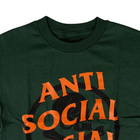 assc  neighborhood cambered  shirt green  anti social social club touch  modern