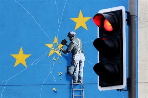 art industry news banksy reveals    planned   post brexit mural  stories