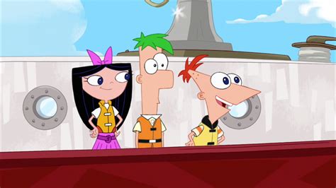 image phineas ferb and isabella get ready for their voyage