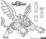 Invizimals Max Hu Xue Colorear Tigre Coloring Shadow La El Blanco Es Dragon Zone Printable sketch template