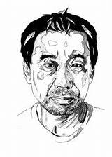 Murakami Haruki Salman Rushdie Kafka Shore sketch template
