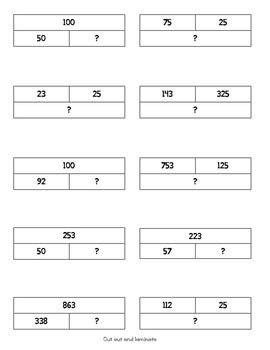 bar model addition  subtraction worksheets teachcreativacom