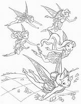 Coloring Tinkerbell Pages Print Tinker Bell Girls sketch template