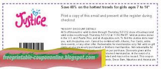printable coupons  justice  girls coupons