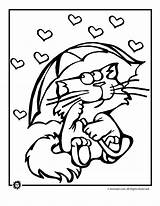 Coloring Pages Kitten Valentine Color Cat Print Passover Clip Printer Send Button Special Only Use Click Kids Library Clipart Comments sketch template
