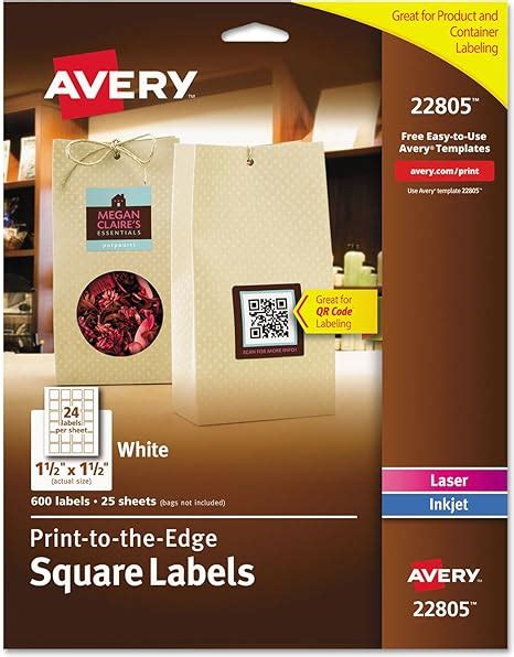 amazoncom avery square labels   feed  trueblock