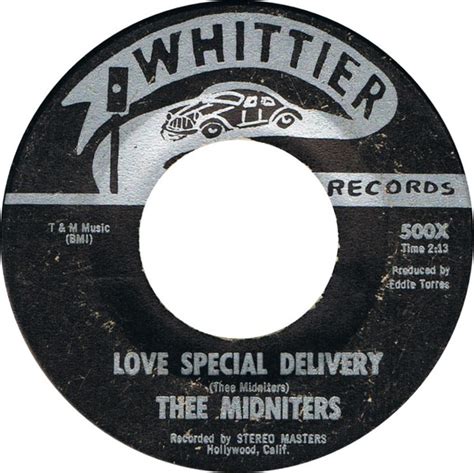 thee midniters love special delivery  vinyl discogs